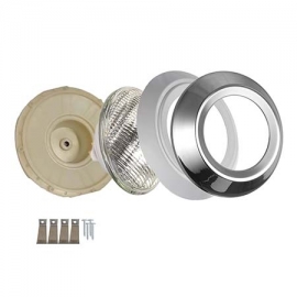 Pool lighiting with stainless steel front rim AS