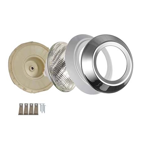 Pool lighiting with stainless steel front rim AS