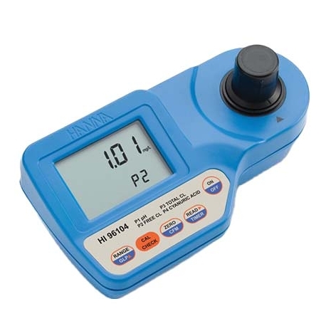 Free and Total Chlorine and Cyanuric Acid portable photometer Hanna