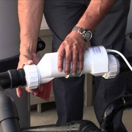 Salt clorinator installation