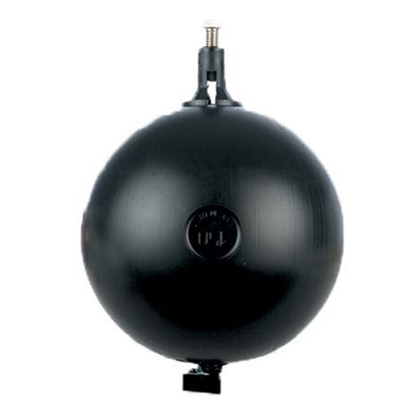 Plastic round float ball with a screw