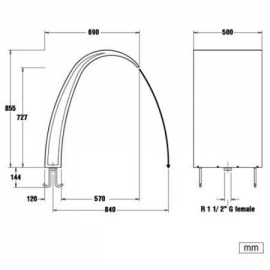 Βάνα σφαιρική pvc Effast